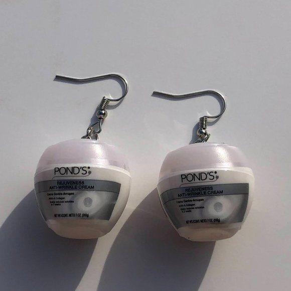 Mini Brands Pond’s Earrings - Handmade - Picture 2 of 4